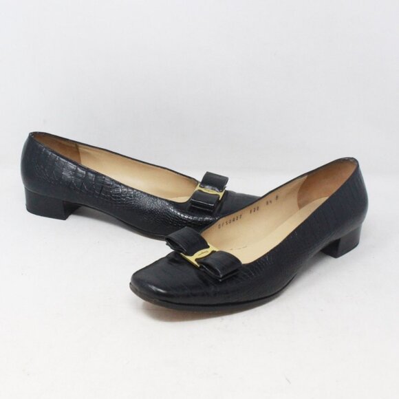 Salvatore Ferragamo #S3KTTB Vara Pumps Size 8.5 - Picture 1 of 8